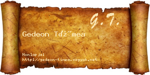 Gedeon Tímea névjegykártya